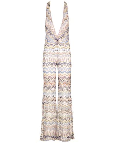 Missoni Knitted Viscose Jumpsuit - White