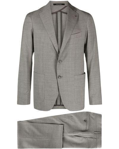 Tagliatore "montecarlo" Suit In Gray Wool Twill