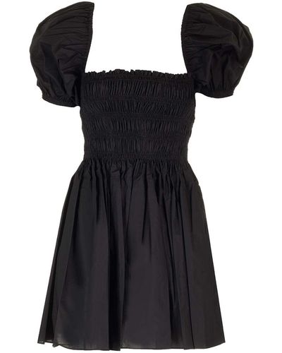 Matteau Dress With Gathered Bodice - Black