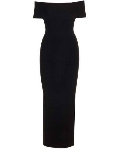 Totême Stretch Viscose Maxi Dress - Black