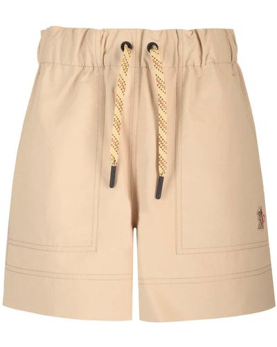 3 MONCLER GRENOBLE Nylon Shorts - Natural