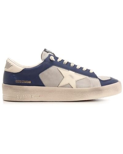 Golden Goose Blue And Gray "stardan" Sneakers