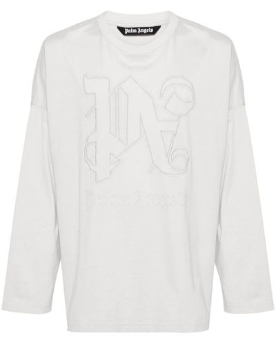 Palm Angels Long-sleeved T-shirt - White