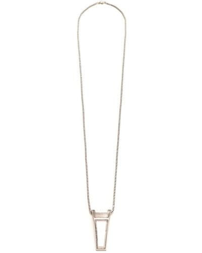 Rick Owens Long Necklace - White