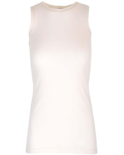 Jil Sander Set Of Two Layered Cotton Tops - White