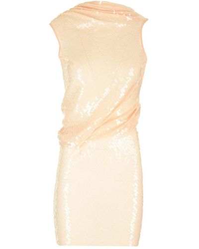 Rick Owens Sequined Mini Dress - Natural