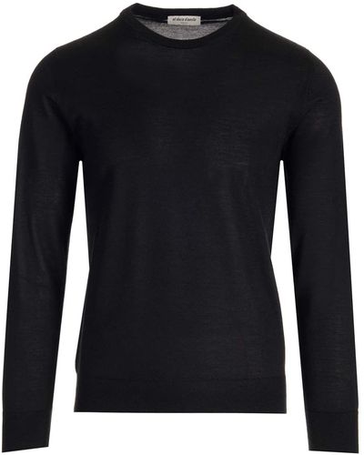 Al Duca d'Aosta Cashmere And Silk Sweater - Black