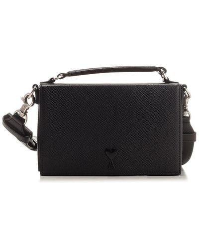 Ami Paris Lunch Box Handbag - Black