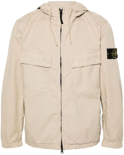 Stone Island 42610 Supima Cotton Twill Stretch-tc - Natural