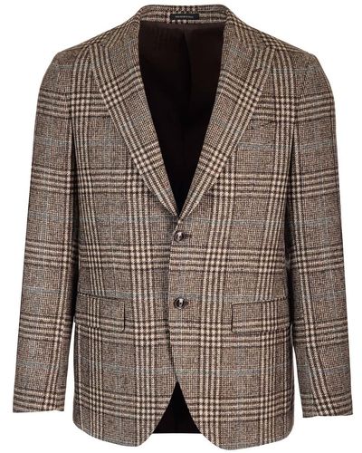 Al Duca d'Aosta Wool Single-breast Jacket - Brown