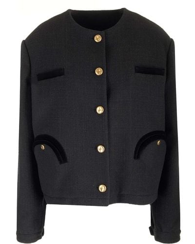 Blazé Milano Missi Bolero-Style Jacket - Black