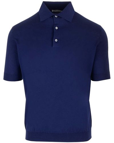 Al Duca d'Aosta Knit Polo Shirt - Blue