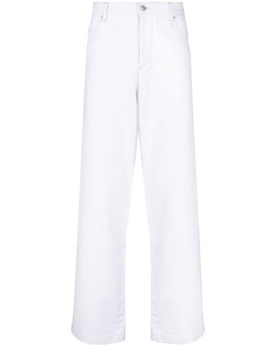 Isabel Marant Straight Leg Jorje Jeans - White