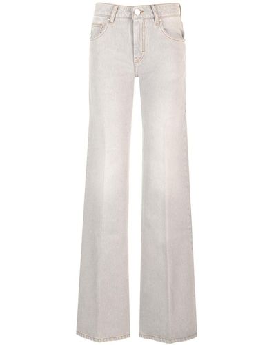 Ami Paris Faded Jeans - White