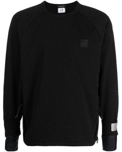 C.P. Company Metropolis Series Stretch Fleece Pocket Sweatshirt - Black