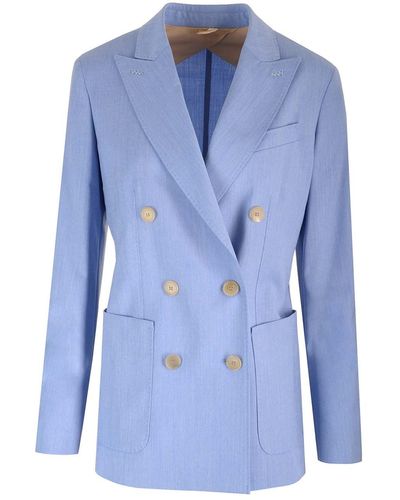 Max Mara Mantide Tailored Blazer - Blue