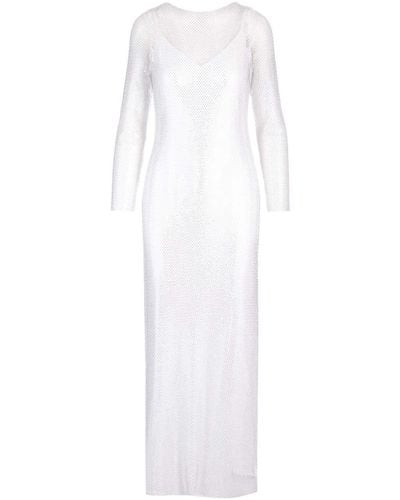 Max Mara "caracas" Long Dress - White