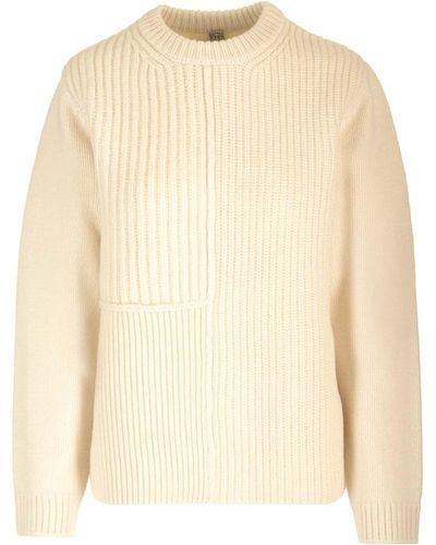 Totême Ribbed Wool Sweater - Natural