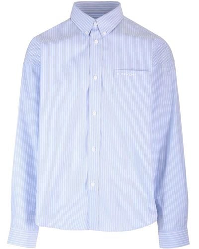 Givenchy Striped Button-down Shirt - Blue