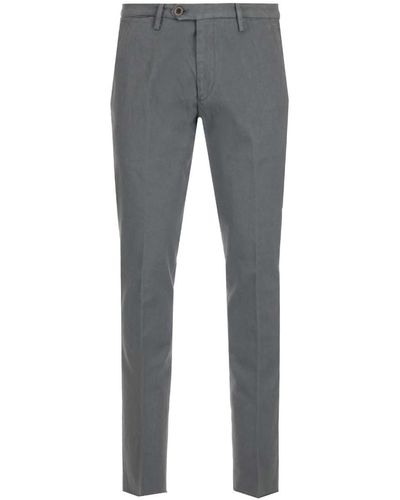 Al Duca d'Aosta Pantalone Slim Fit Grigio - Grey