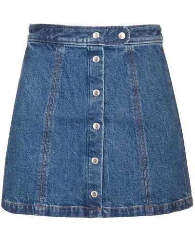 A.P.C. Poppy Denim Miniskirt - Blue