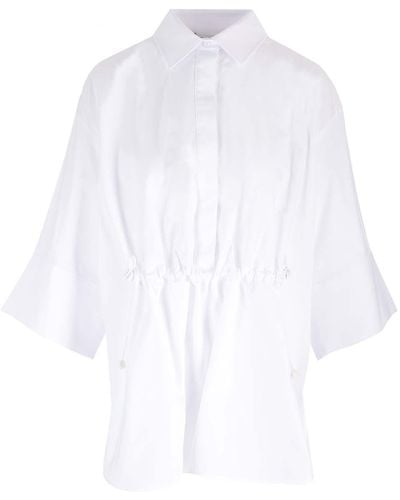 Max Mara Oversize Popeline Shirt - White