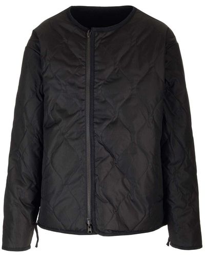 Taion Quilted Crew-neck Jacket - Black