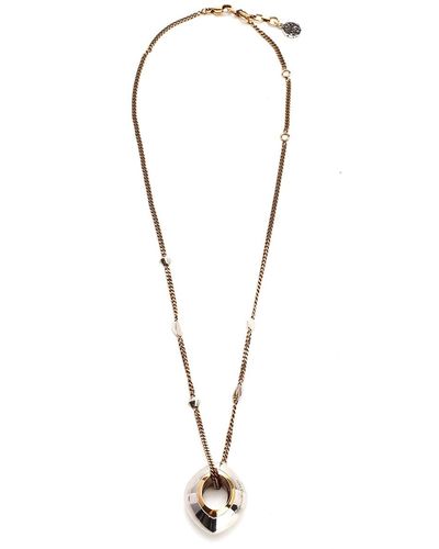 Alexander McQueen Two-toned Chained Necklace - White