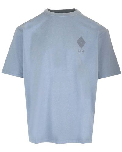 AMISH Cotton T-shirt - Blue