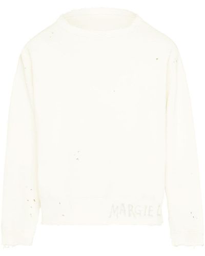 Maison Margiela Organic Cotton Sweatshirt - Natural