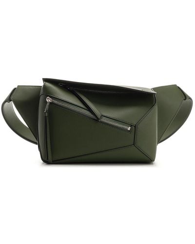 Loewe Small Green "puzzle" Bumbag - Gray
