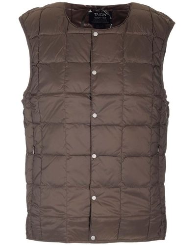 Taion Padded Vest - Brown