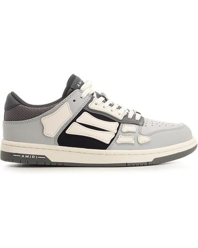 Amiri 'skel' Gray Sneaker - White