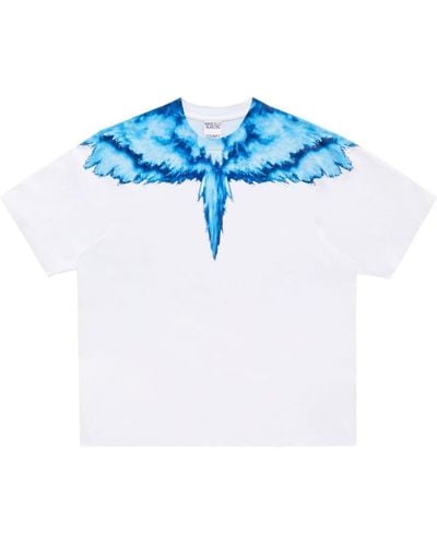 Marcelo Burlon T-shirt With Colordust Wings Print - Blue