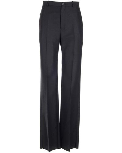 Balenciaga Tailored Black Pants - Blue