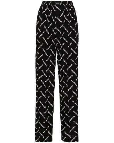 Balenciaga Pajama-style Pants - Black