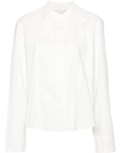 Forte Forte sequinned cuffs cotton shirt - White