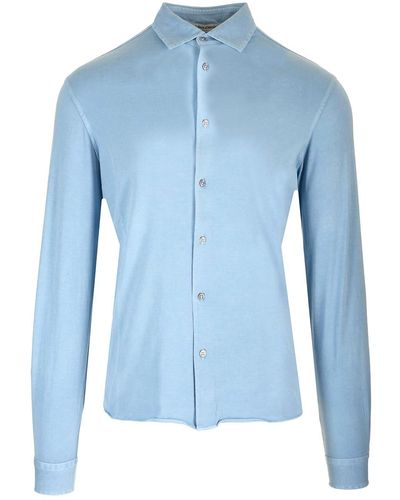 Al Duca d'Aosta Cotton Jersey Shirt - Blue