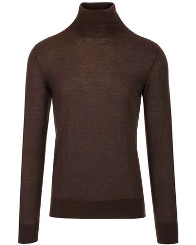 Brown Al Duca d'Aosta Sweaters and knitwear for Men | Lyst