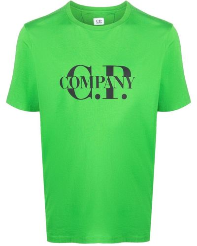 C.P. Company Green T-shirt With Logo