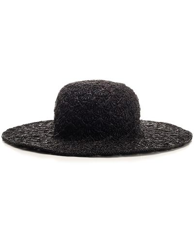Isabel Marant Logo-Patch Hat - Black