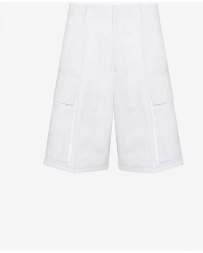 Alexander McQueen Shorts cargo - Bianco