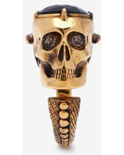 Alexander McQueen Anello victorian skull - Metallizzato