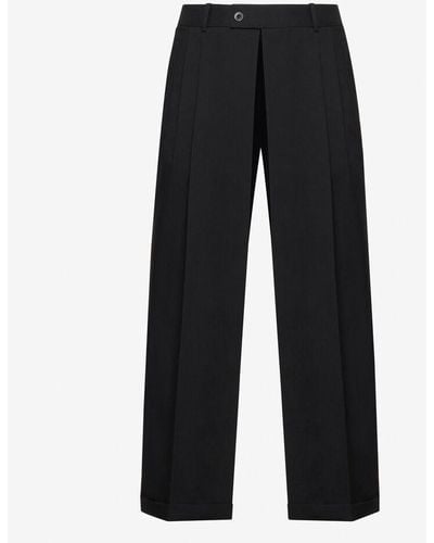 Alexander McQueen Slashed Tailored Trousers - Black