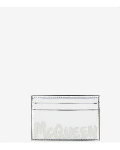 Alexander McQueen Mcqueen Graffiti Card Holder - White
