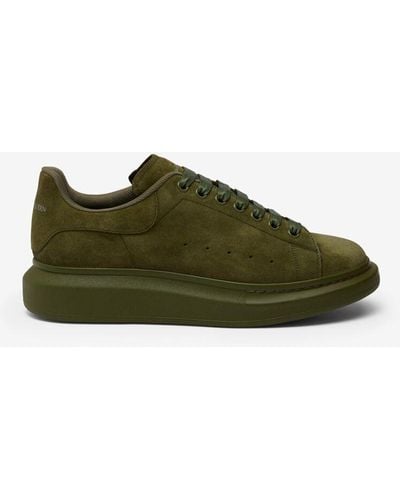 Alexander McQueen Baskets en daim - Vert