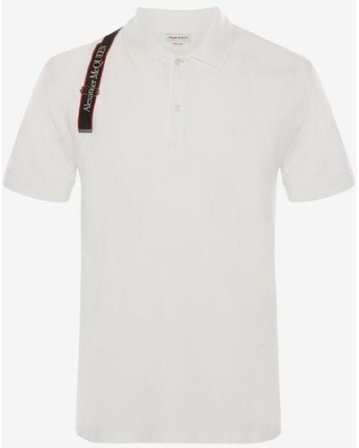 Alexander McQueen Harness Polo Shirt - White