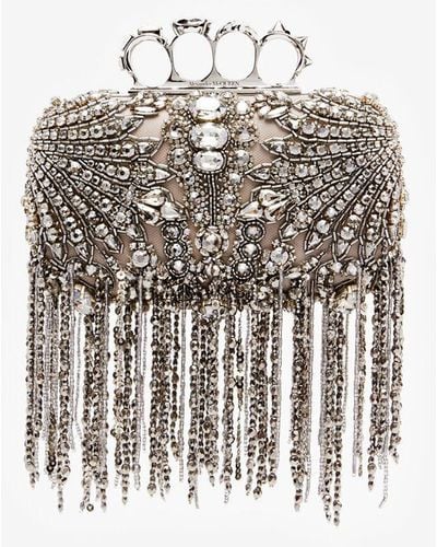 Alexander McQueen Clutch the knuckle exploded victorian jewel - Bianco