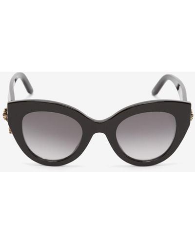 Alexander McQueen Skull pendant jewelled sunglasses - Grau