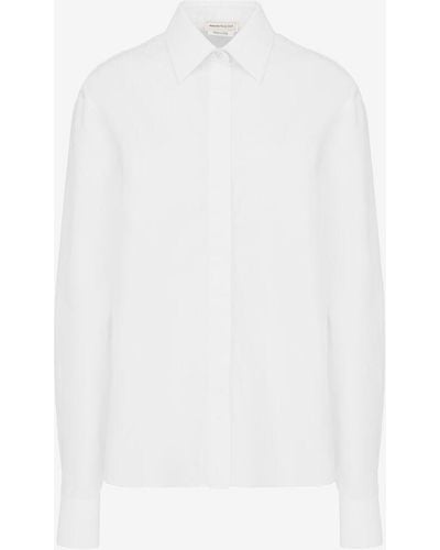 Alexander McQueen Klassisches hemd - Weiß